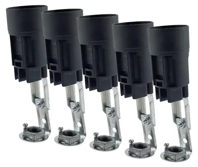 Produktbild von Kerzenfassung E14 für Kronleuchter Maria Theresia Fassung für Kerzenhülsen ø24mm L65-85mm verstellbar