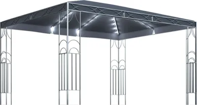 Produktbild von Pavillon mit LED-Lichterkette 400x300 cm Anthrazit