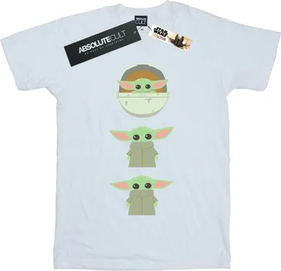 Image de Star Wars - "The Mandalorian The Child" T-shirt pour homme BI47140 (M) (Blanc)