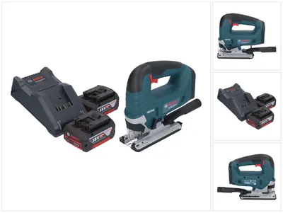Immagine prodotto di Bosch GST 18V-125 B Seghetto alternativo professionale a batteria 18 V 125 mm brushless + 2x batteria ricaricabile 4,0 Ah + caricabatterie