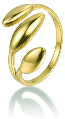 Produktbild von Moderner goldplattierter Stahlring EWR260698G