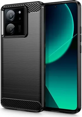 Produktbild von Carbon Bush TPU Hülle für Xiaomi 13T/13 Pro - Elegante schwarze Schutzhülle KP29975