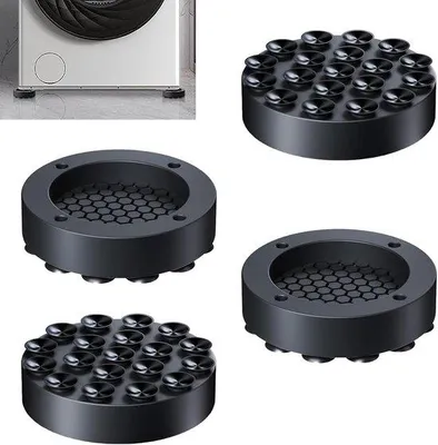 Produktbild von Anti-Vibrationsmatte für Waschmaschine, Universal, 4er Pack, Anti-Vibrationsmatte für Waschmaschine und Trockner