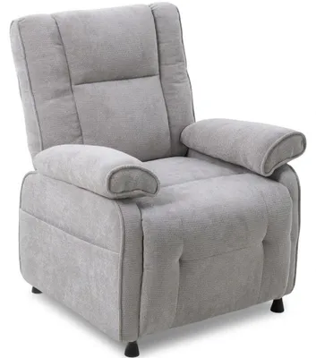 Image de Fauteuil relax électrique X3LG-F-EU, avec fonction inclinable de 105° à 155°, capacité de charge jusqu'à 150 kg, couleur gris clair