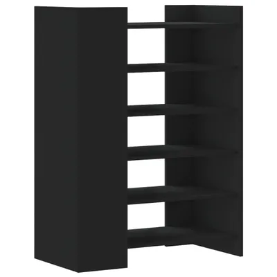 Zdjęcie produktu dla vidaXL Szafka na buty czarna 74,5x37,5x100 cm Materiał drewnopochodny