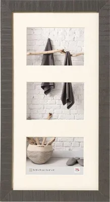 Immagine prodotto di Walther HOME Galerie-Holzrahmen grau für 3 Fotos 10x15 cm