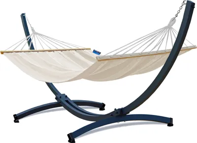 Obrázok produktu pre Potenza hojdacia sieť s rámom Pre dve osoby hojdacia sieť s tyčou 220x160 cm I Galvanizácia rám 350 kg