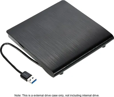 Obrázok produktu pre Ultra tenké prenosné puzdro na externú optickú mechaniku s rozhraním USB 3.0 a SATA (12,7 mm) pre PC, laptop a notebook
