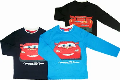 Produktbild von 73852 Disney Cars Langarmshirt für Jungen Schwarz, Größe 128 – Cooles Cars Design