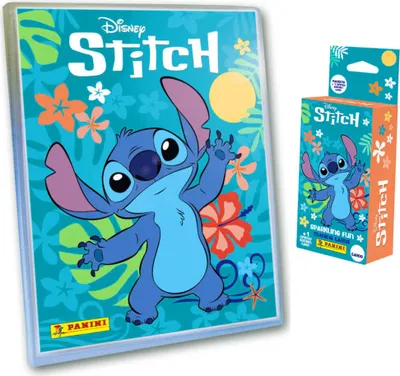 Produktbild von Stitch Karten - (2025) Stitch Trading Cards Sammelkarten - 1 Mappe + 1 Blister