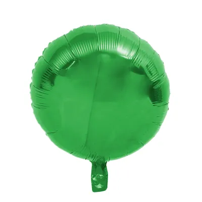 Zdjęcie produktu dla Balon foliowy okrągły, zielony, ok. 45 cm