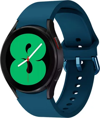 Produktbild von SYSTEM-S Armband flexibel aus Silikon 20mm für Samsung Galaxy Watch 4 Smartwatch Türkis