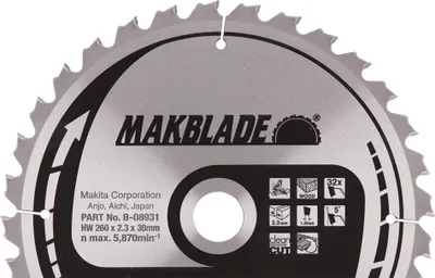 Produktbild von Makita Kreissägeblatt, MAKBLADE 260 x 30 mm, 32 Zähne