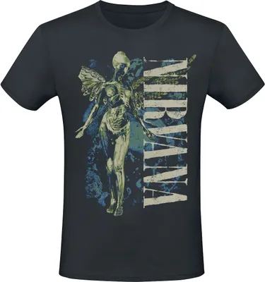 Produktbild von Nirvana T-Shirt Herren Vertical Logo schwarz 3XL