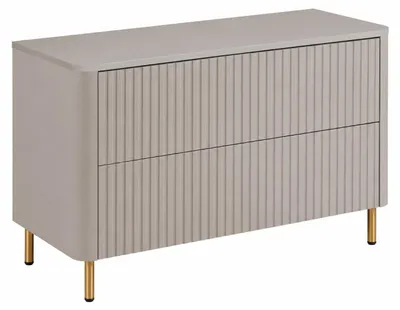 Immagine prodotto di Mobile da bagno, rivestito in cachemire, cachemire liscio, gambe dorate, dimensioni: 100,8 x 44,2 x 65 cm