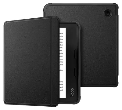 Produktbild von Fintie Hülle für Tolino Vision Color (2024)/Vision 6 (2021) & Kobo Libra Color (2024)/Libra 2 (2021) 7 Zoll eReader - Superleicht Soft TPU Schutzhülle mit Auto Schlaf/Wach, Schwarz