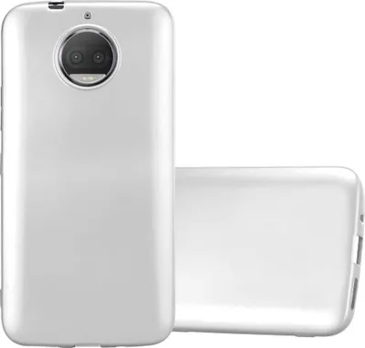 Produktbild von Cadorabo Schutzhülle für Motorola MOTO G5S PLUS Hülle in Silber Handyhülle TPU Silikon Etui Cover Case