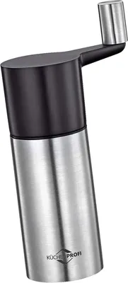 Muskatmühle aus Edelstahl, Schwarz/Silber, 1 Stück