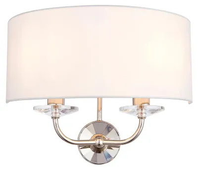 Immagine prodotto di Applique NIXON in nichel 2xE14x15W metallo, dimensioni: 26x35x18 cm, IP20, Endon