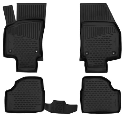 Produktbild von WALSER XTR Gummi Fussmatten Auto für Opel Astra H (A04) 2004 - 2014, 100% passgenaue Auto Fußmatten, robuste Universal Fußmatte Auto, Gummimatten Auto, Auto Fussmatten Gummi