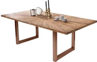 Produktbild von SIT Möbel Esstisch 180 x 100 cm | Tischplatte recyceltes Teak natur | Gestell Metall antikbraun | B 180 x T 100 x H 75 cm | 15501-00 | Serie TABLES & CO