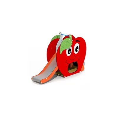 Produktbild von Rutsche Apfel mit Rechenschieber und Versteck 250x60x170 cm