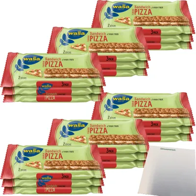 Produktbild von Wasa Sandwich Pizza 6er Pack (6x111g Packung) + usy Block