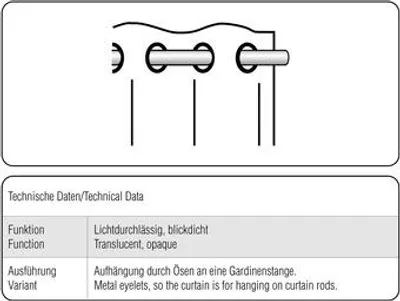 Produktbild von Ösenschal Metalleffekt garn weiß 245x135 cm