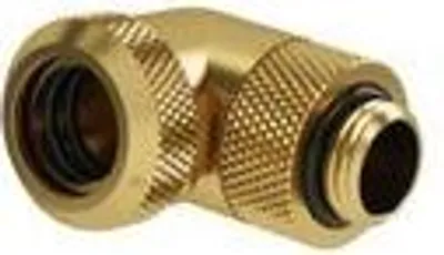 Produktbild von Barrow Multi-Link Adapter Anschluss 90 Grad G1/4 Zoll AG auf 14mm AD Hardtube - drehbar, gold
