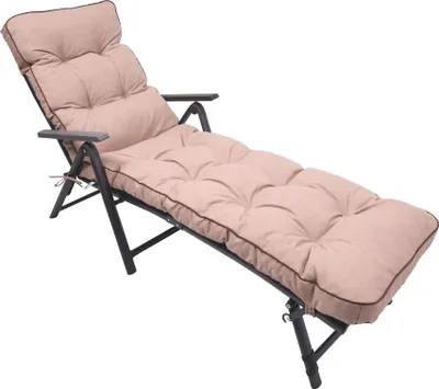 Produktbild von TexDeko® Ecolen Liegenauflage Premium 190x60cm, Antirutsch-Boden, UV-Schutz, wasserabweisend, bequemes Polster für Gartenliege, Liegestuhl (Taupe)