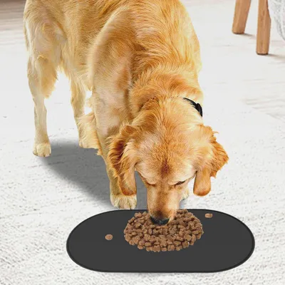 Produktbild von Silikon Fütterungsmatte Für e - Futterunterlage | rutschfeste Katzen Napf Matte,Für Esszimmer Spüle Wohnzimmer Boden Küche Wohnung Wohnheim Katzen