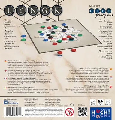 Image de HUCH  Jeu de société LYNGK jeu de réflexion stratégique pour 2 joueurs - Projet GIPF