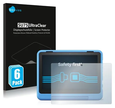 Produktbild von 6x Für Amazon Fire HD 8 Kids Pro 2022 Schutzfolie Savvies Displayschutz Display Schutz Folie Klar Transparent