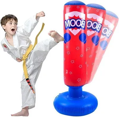 Produktbild von Famanu aufblasbarer Boxsack für Kinder - Taekwondo MMA Training - 120 cm