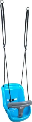 Image de Hudora 72174 - Balançoire haute pour bébé, bleu/gris