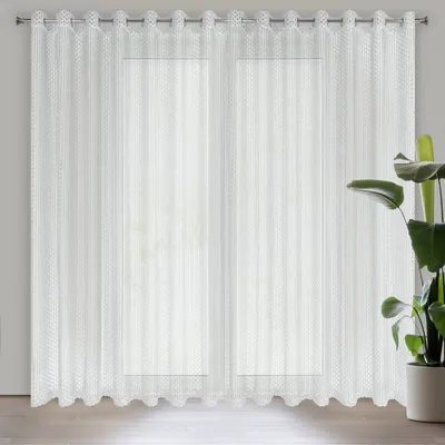Obrázek produktu pro Záclona AIDEN bílá 300x250 cm závěs s očky