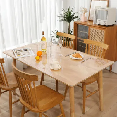 Produktbild von Transparente Tischdecken PVC 60x140 cm, Wasserdicht und Pflegeleicht