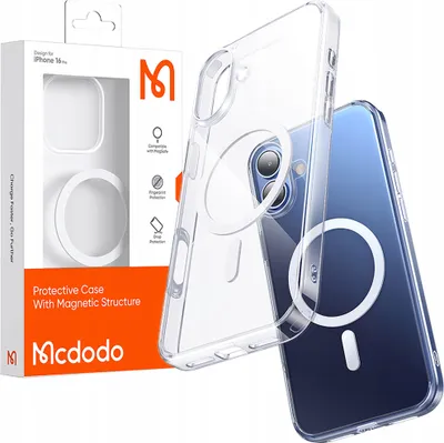 Immagine prodotto di Mcdodo Custodia magnetica trasparente rinforzata per Magsafe Iphone 16
