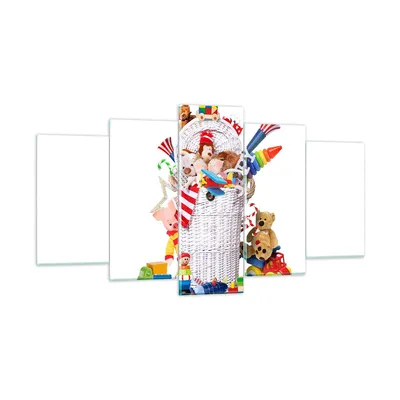 Produktbild von Bilder auf glas - Spielzeug Kinder Spaß Freunde - 160x85cm - Glasbilder - Wandbilder - Kunstdruck - zum Aufhängen bereit - Wanddekoration aus Glas - Glas Bilder - Wandbild auf Glas - GEA160x85-3197