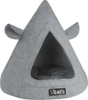 Image de Let's Sleep Grotte pour animaux TeePee Gris