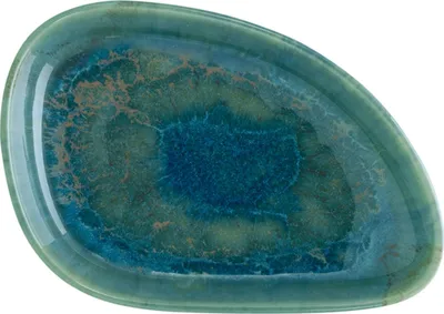 Produktbild von Schale - Hellblau - Weiß seidenmatt - 14,7 x 9,5 cm - Steinzeug - mit Reaktivglasur