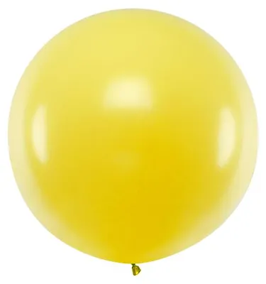 Produktbild von Runder Riesenballon 1m, Pastel Yellow