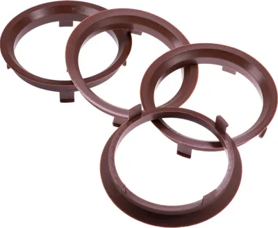 Produktbild von 4X Zentrierringe 70,1 x 63,4 mm braun Felgen Ringe  Germany
