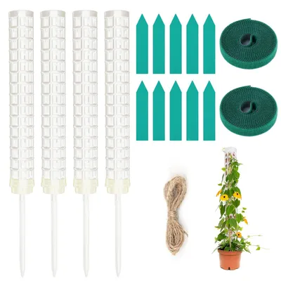Produktbild von Solidchoice – Set aus 4 Kunststoff-Moosstäben für Kletterpflanzen