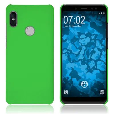 Produktbild von PhoneNatic Case kompatibel mit Xiaomi Redmi Note 5 Pro - Hülle grün gummiert Hard-case Cover