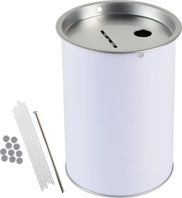 Produktbild von HMF 46000-07 Spendendose, Spardose, Sammelbüchse, 14,5 x 10 cm, lichtgrau
