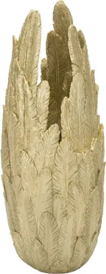 Image de Mauro Ferretti Vase Plumes 32x34x80 cm doré
