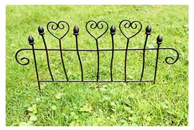 Produktbild von Rankgitter/Steckzaun für den Garten aus Metall - 50 cm Breite - Beetzaun