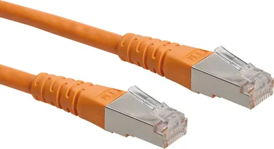Produktbild von ROLINE Patchkabel Cat.6 (Class E) S/FTP (PiMF), orange, 1 m
