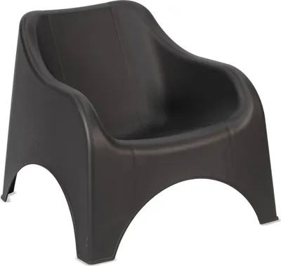 Produktbild von Dmora Outdoor-Sessel Agri 79x81 cm Anthrazit Schwarz, ein Stuhl
